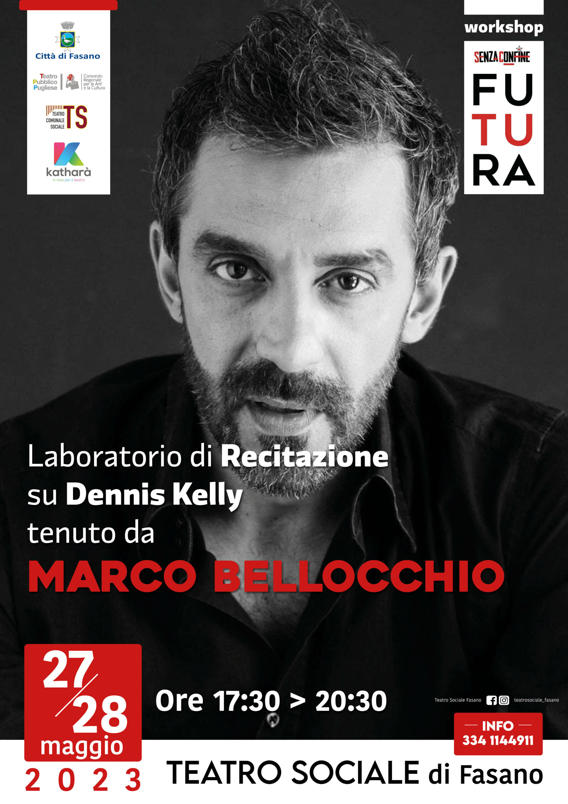 LABORATORIO DI RECITAZIONE SU DENNIS KELLY<br> <br>MAGGIO 2023