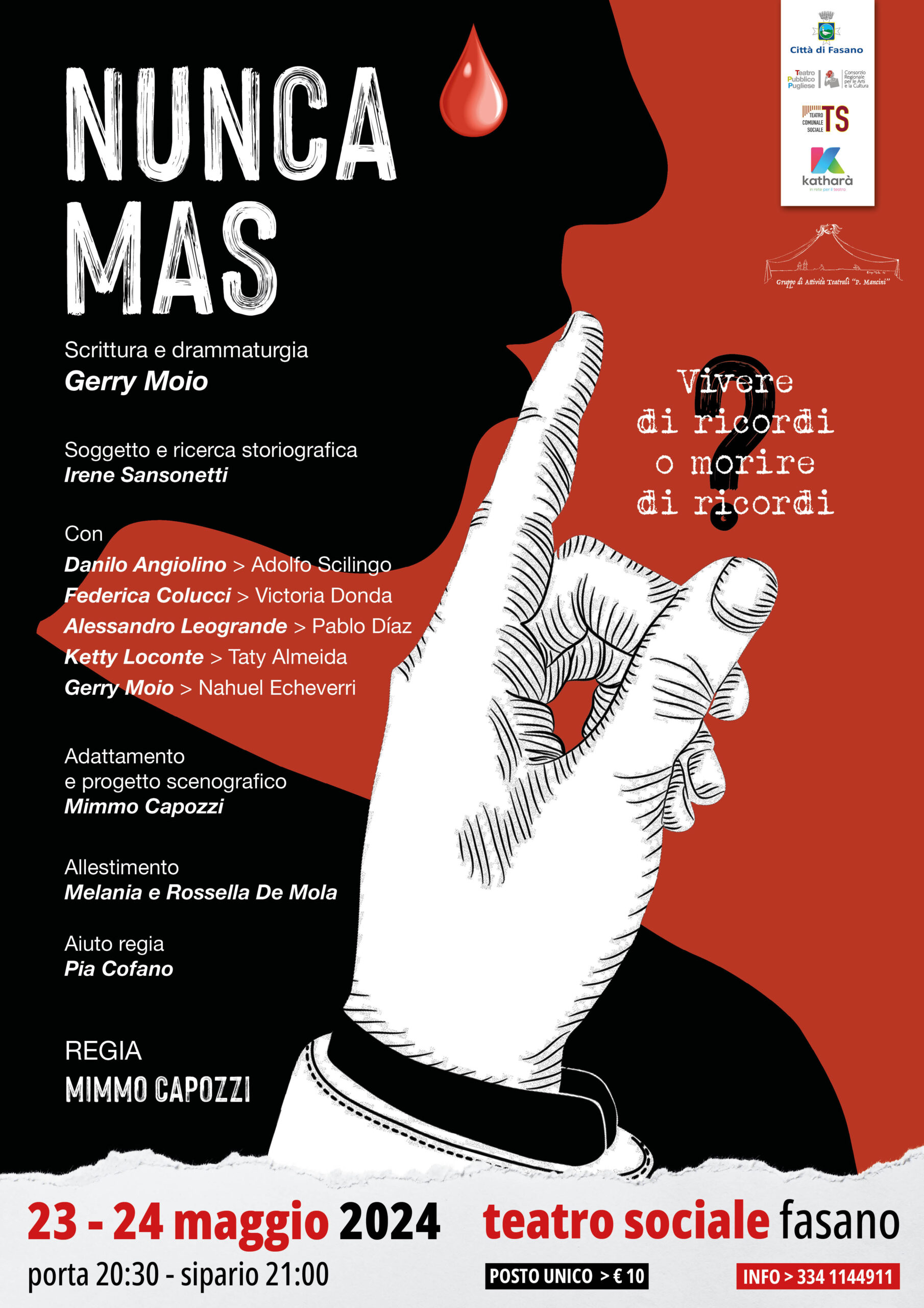 “Nunca mas”, al Teatro Sociale uno psicodramma ambientato nell’Argentina dei desaparecidos